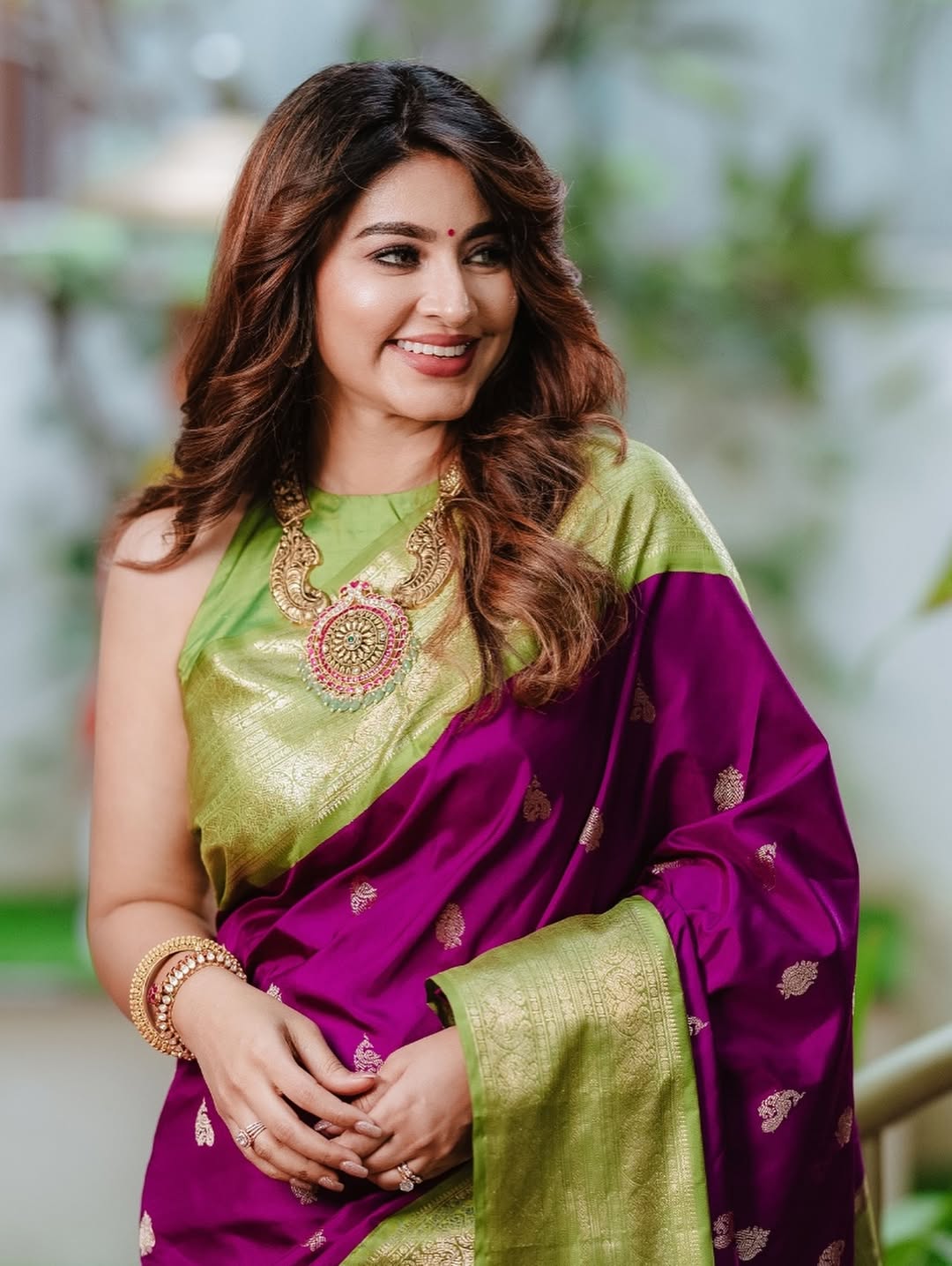 Wedding Rich Pallu Pure Silk Saree With Brocade Blouse