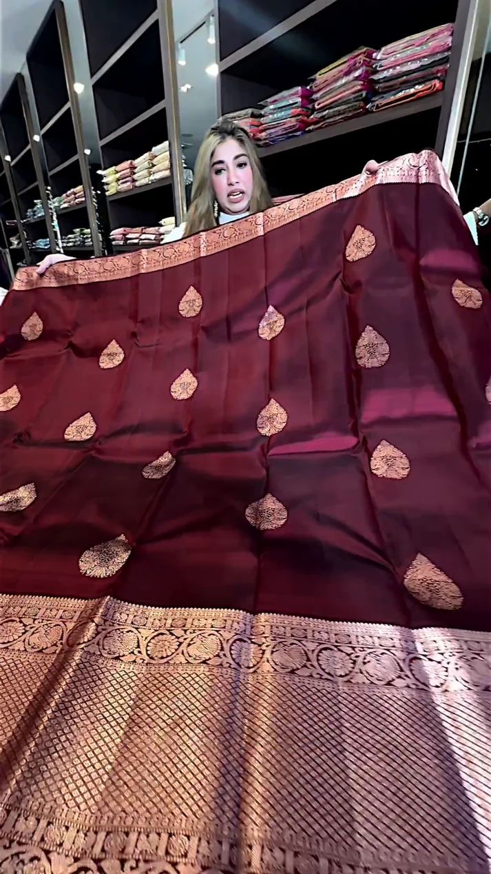 BURGUNDY WINE SAREE