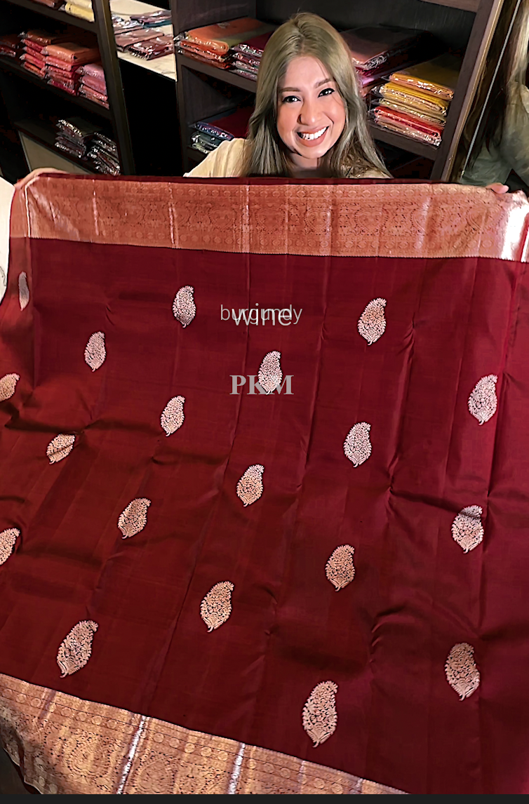 BURGUNDY WINE SAREE