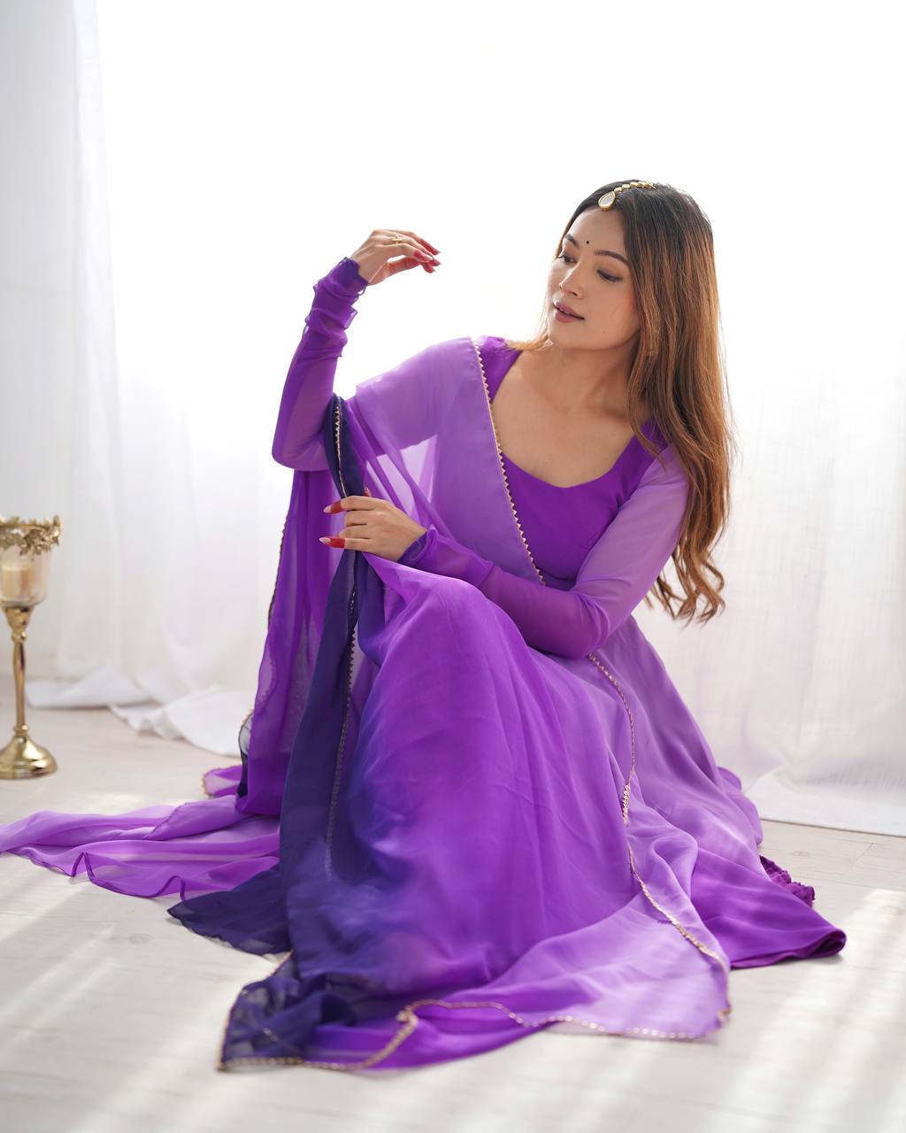 Noor-e-Lavender Anarkali